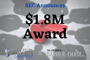 Scott Silver, Silver Law Group’s managing partner and publisher of www.secwhistleblowerlawyers.net, represented an SEC whistleblower in a $1.8 million award for providing critical information that helped the SEC recover millions of dollars for investors.  Scott Silver represented the whistleblower with Boca Raton attorney James Sallah. Both attorneys were recently interviewed for an article on Law.com and Daily Business Review.  SEC Whistleblower Complaint  The whistleblower worked as a broker at Morgan Stanley. He and others were told about the CitiFX Alpha trading program, which he recommended to clients in 2010 and 2011 believing it was a safe investment because of false and misleading statements made to him.