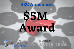 Continuing to award bounties to those who step up to report securities fraud, the SEC has recently awarded $5 million to a whistleblower for offering information and assistance. This information eventually led to a successful enforcement action where the SEC collected fines, sanctions, and other funds from the company.  The whistleblower first reported their concerns internally, then reported them to the SEC. The press release indicated that the whistleblower’s information also helped the SEC with their investigation. This included the identification of witnesses and the creation of requests for information and documents.  Creola Kelly, Chief of the SEC’s Office of the Whistleblower, stated, “­Th­­­­­­­­­e whistleblower in this case provided helpful information and substantial ongoing assistance, saving the SEC time and resources during its investigation."