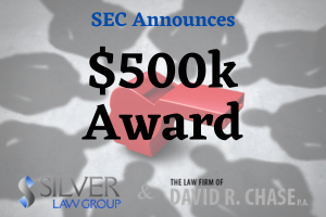 The SEC has awarded a whistleblower's estate over $500,000 following the submission of information. The whistleblower reported concerns to a company on multiple occasions before the company finally conducted an internal investigation. This information prompted the company to contact the SEC, resulting in a covered action.

The whistleblower notified their immediate supervisor and the company’s Board of Directors. They also submitted their information to the SEC within 120 days of notifying the company and worked with SEC staff throughout the investigation. They voluntarily provided this original information to the SEC. Their continued assistance included additional relevant information and critical testimony that led to the success of the investigation and the covered action.